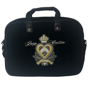 Juicy Couture Laptop Case Black & Gold